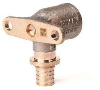Угольник настенный Рехау 20-Rp 3/4" RX+ короткий с ВР внутренней резьбой бронза (14563603001)