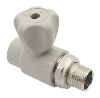 Кран для радиатора FV Plast 25x3/4" НР (прямой) полипропиленовый