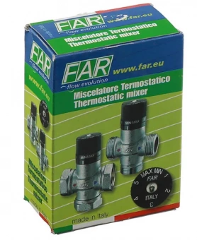 Термостатический смеситель Termo FAR 1/2" ВР, 25-65°C, kvs 2,2 (Арт.:FA 3950 12)