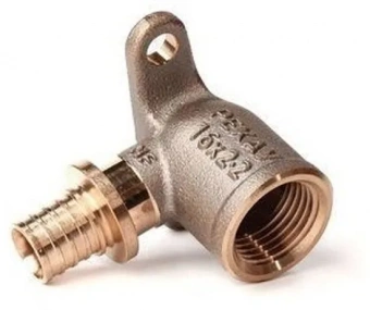 Угольник настенный Рехау 20-Rp 3/4" RX+ короткий с ВР внутренней резьбой бронза (14563603001)