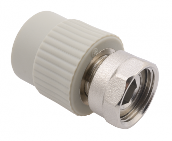 Муфта с накидной гайкой FV Plast 20x1/2" полипропиленовая