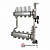 Коллекторный блок Valtec 1 дюйм, 5 x 3/4 дюйма, евроконус с термостатическими клапанами (VTc.588.EMNX.0605)