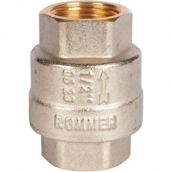 Клапан обратный Rommer 1" пружинный муфтовый с металлическим седлом (RVC-0001-000025)
