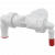 Колено с двумя штуцерами Alca Plast DN40/32 / 8–23 с обратными клапанами  P156Z