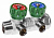 Коллектор FAR 3/4"x1/2" на 2 выхода «плоское уплотнение» (ВР-НР) FK 3821 3412TP