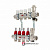 Коллекторный блок Valtec 1 дюйм, 6 x 3/4 дюйма, евроконус со встроенными расходомерами (VTc.586.EMNX.0606)