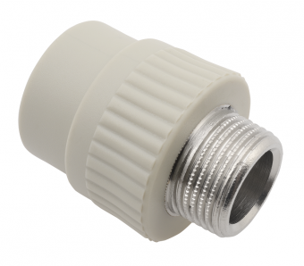Муфта комбинированная FV Plast 20х1/2" НР с наружной резьбой полипропиленовая